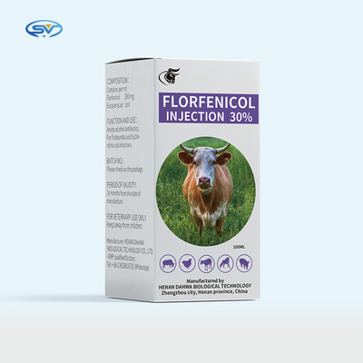 Veterinaire Injecteerbare de Drugs50ml 100ml Antibiotica van de Florfenicol30% Injectie voor dieren