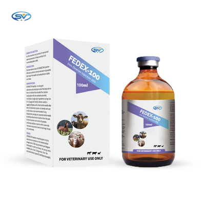 De Injectie van het het Ijzerdextran van diergeneeskundedrugs 10% voor de Deficiëntiebloedarmoede van het Veeijzer