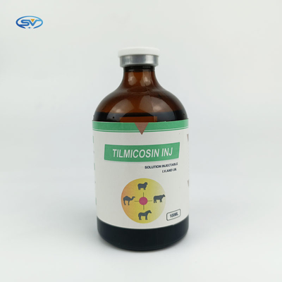 Veterinaire injecteerbare geneesmiddelen Antibioticum Tilmicosine-injectie 100 ml voor rundvee