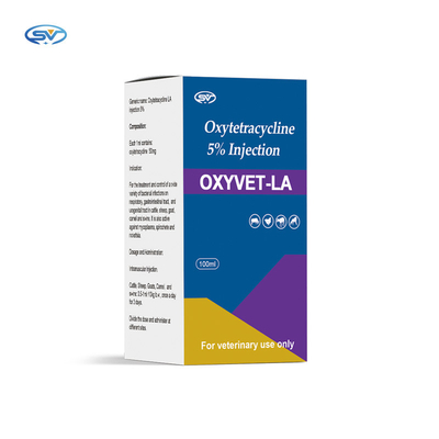 Veterinaire injecteerbare geneesmiddelen Oxytetracycline 5% injectieparasietgeneesmiddelen voor rundveevarkens