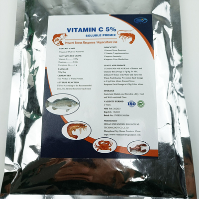 Aquicultuurgeneesmiddelen het Voeradditieven van Vitamine C5% Vissen in de Groei GMP van de vissenvoeding