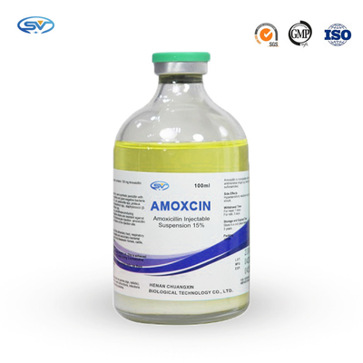De Veterinaire Antiparasitic Drugs van de amoxicilineinjectie 100ml voor Vee Ademhalingskanaal