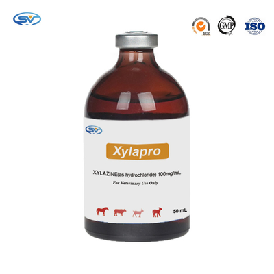 Veterinaire Injecteerbare Drugs100mg Xylazine Hydrochloric Injectie voor paarden en Cervidae-Kalmerende middelen en Antiemetic