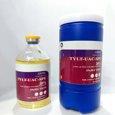 Veterinaire injecteerbare geneesmiddelen GMP Dierengeneeskunde Tylosine 20 Injectie voor pluimvee