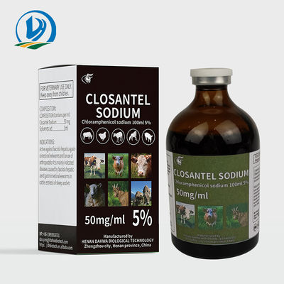 Van Fasciolahepatica Geelachtige 5% Closantel het Natriuminjectie van de Diergeneeskundedrugs