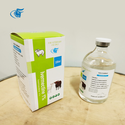 De veterinaire Injecteerbare Injectie van Ivermectin 1% 100ml van Drugs Grondstoffen voor Antiparasitic Drugs